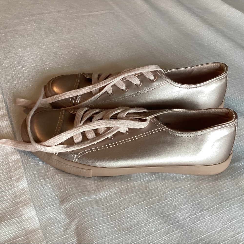 Rose gold sneakers